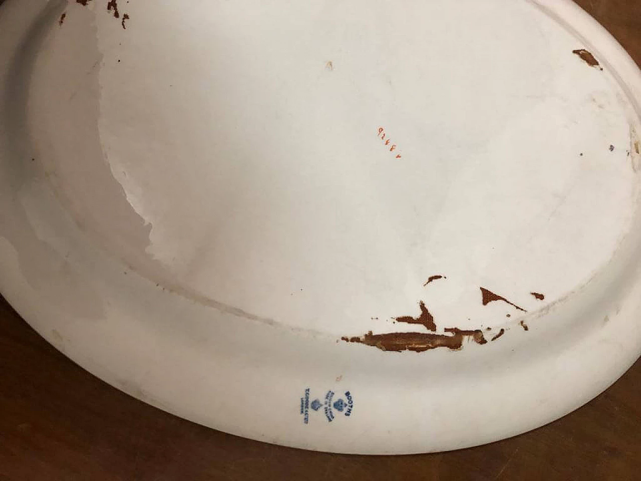 English oval ceramic dish Booths T. Goode & Co. Ltd, 1920s 6