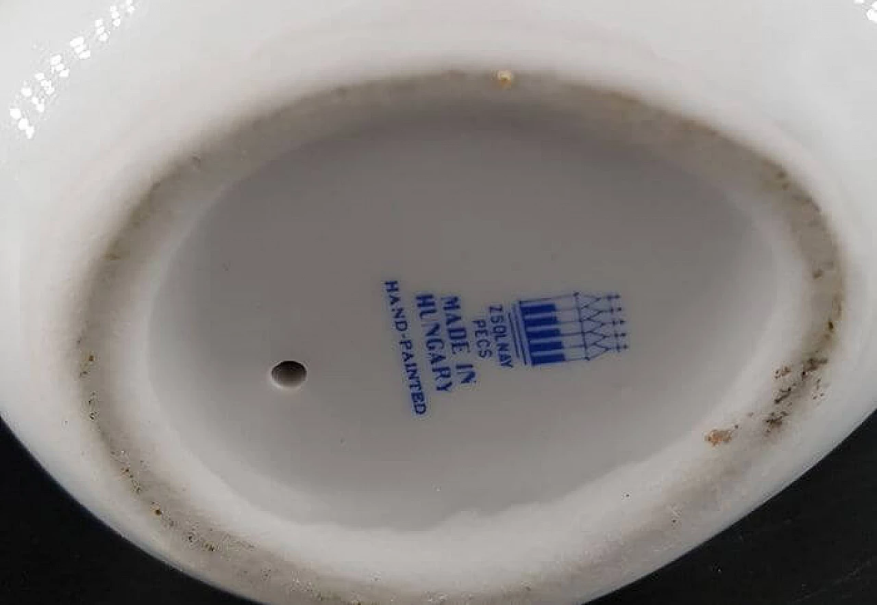 Virgin before the mirror, porcelain sculpture by János Török, 1950s 12