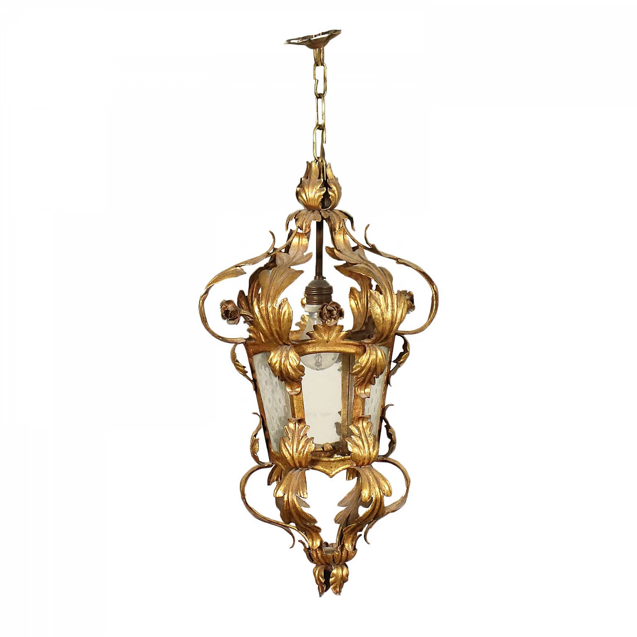 Lantern Shear Plate Glass Italy 19th Century 1