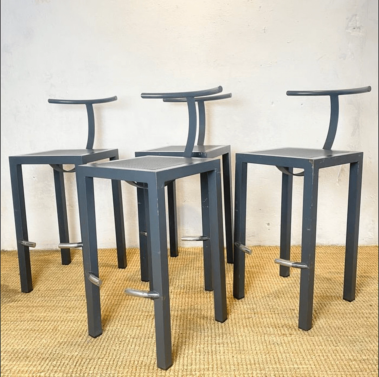 4 Sarapis stools by Philippe Starck for Driade, 1980s 1