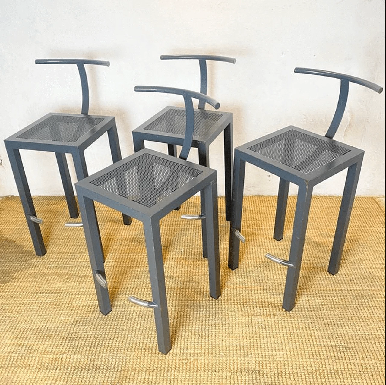 4 Sarapis stools by Philippe Starck for Driade, 1980s 3