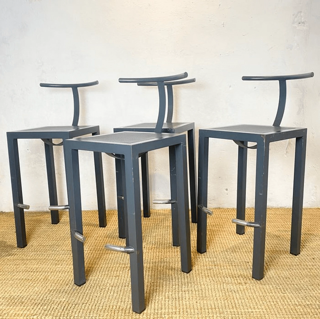 4 Sarapis stools by Philippe Starck for Driade, 1980s 6
