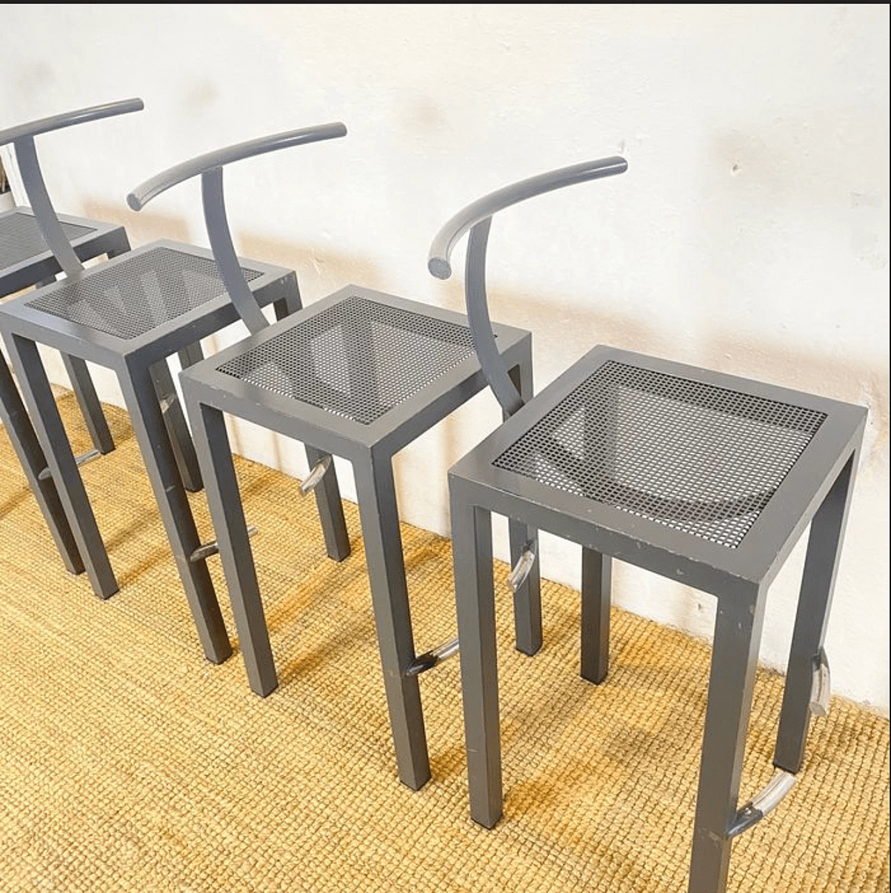 4 Sarapis stools by Philippe Starck for Driade, 1980s 10