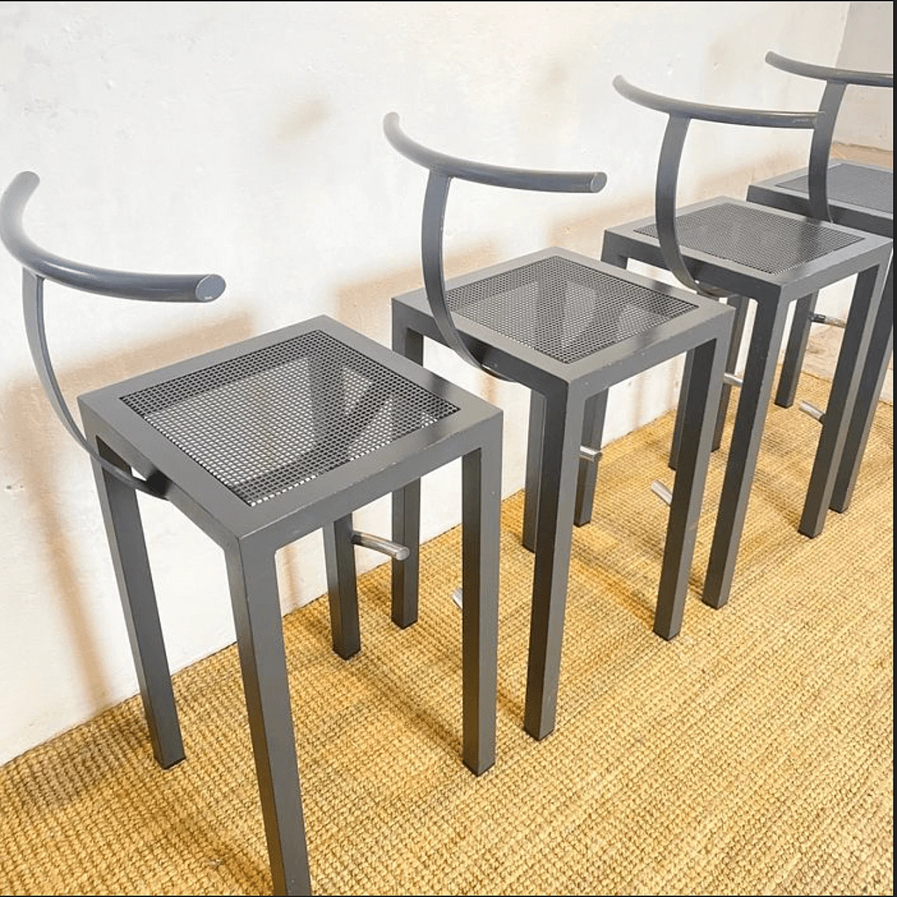 4 Sarapis stools by Philippe Starck for Driade, 1980s 11