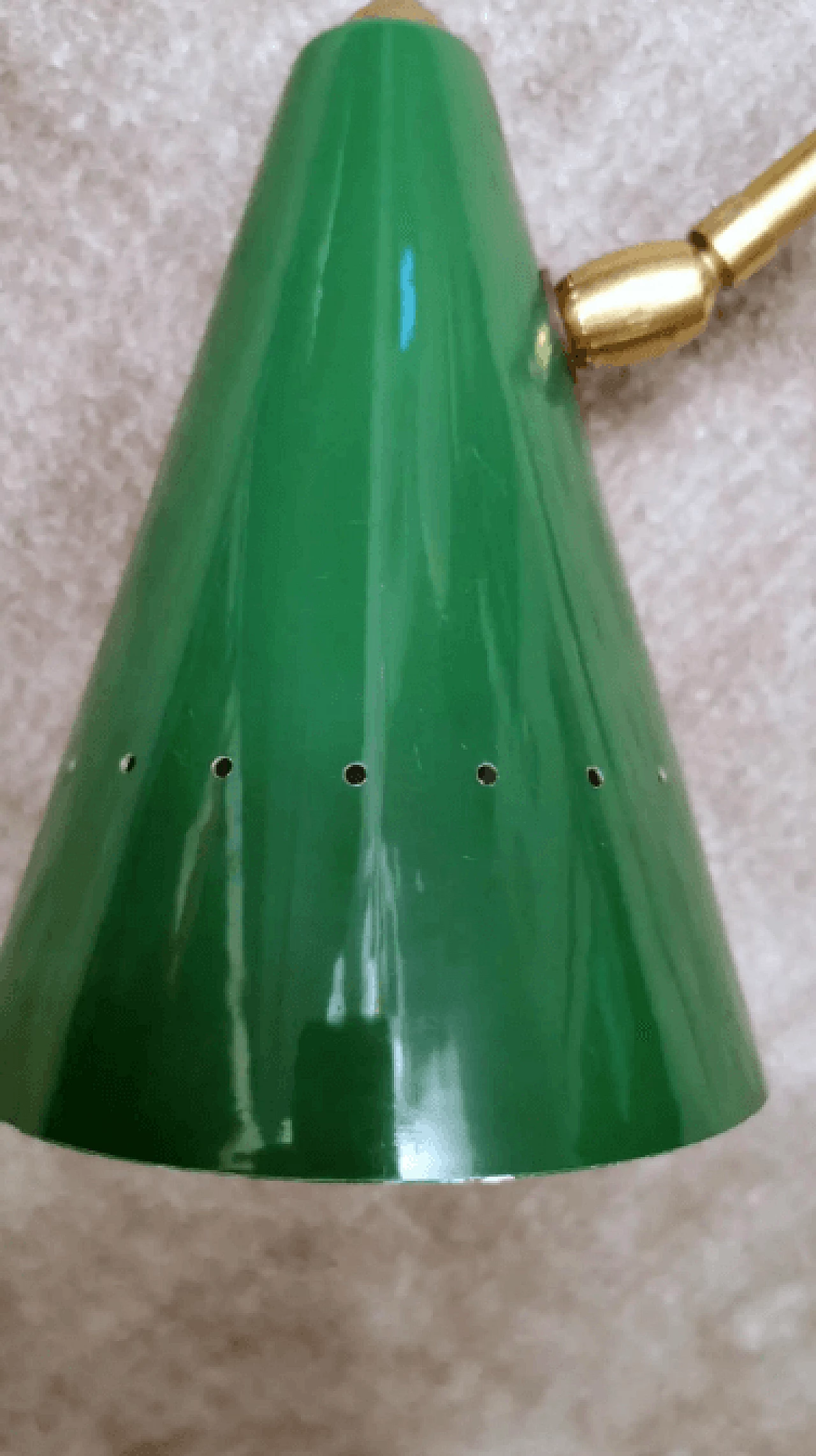 Lampade da parete in ottone e metallo verniciato di Stilnovo, anni '50 8