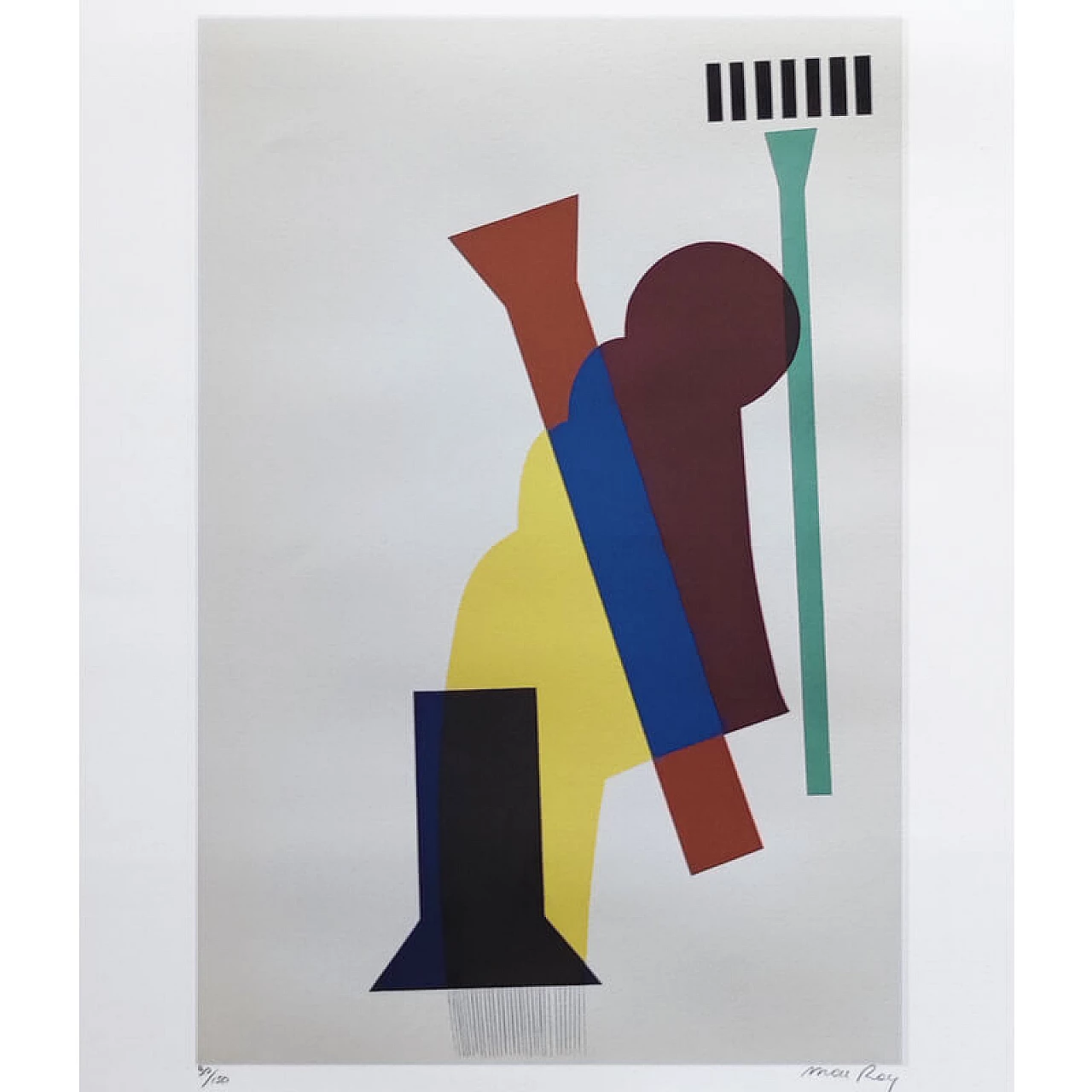 Limited edition lithograph Concrete Mixer by Man Ray, 1970s 2
