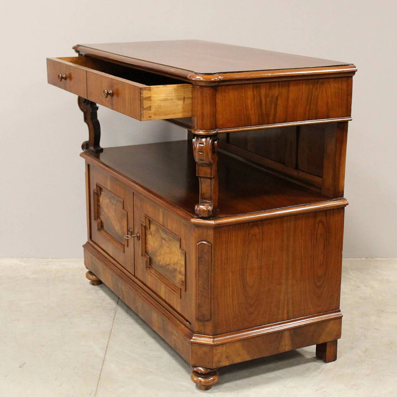 Walnut sideboard in Louis Philippe style, 19th century 3