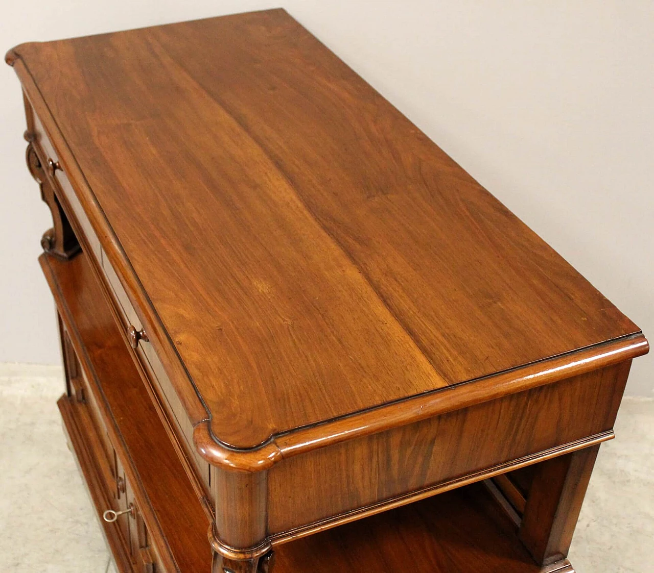 Walnut sideboard in Louis Philippe style, 19th century 6