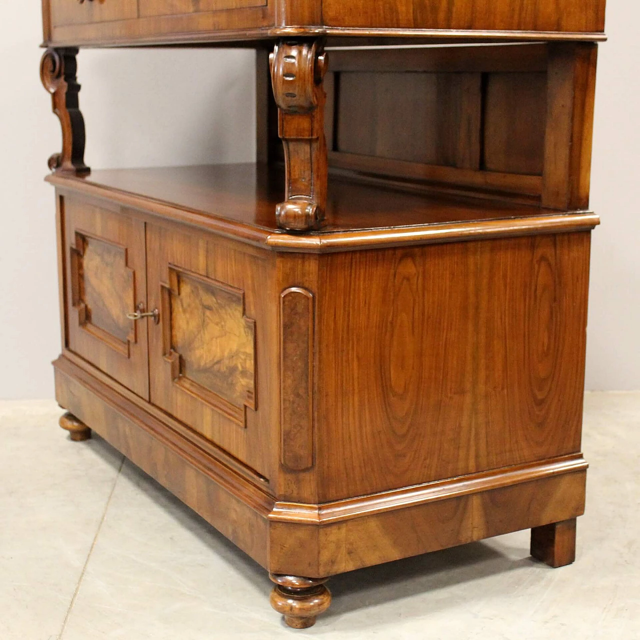 Walnut sideboard in Louis Philippe style, 19th century 9