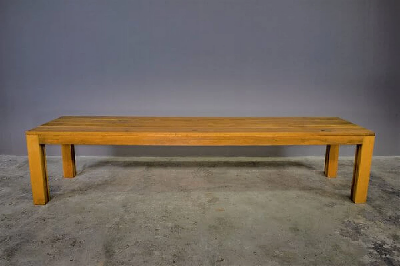 Handcrafted walnut table, '2000 2