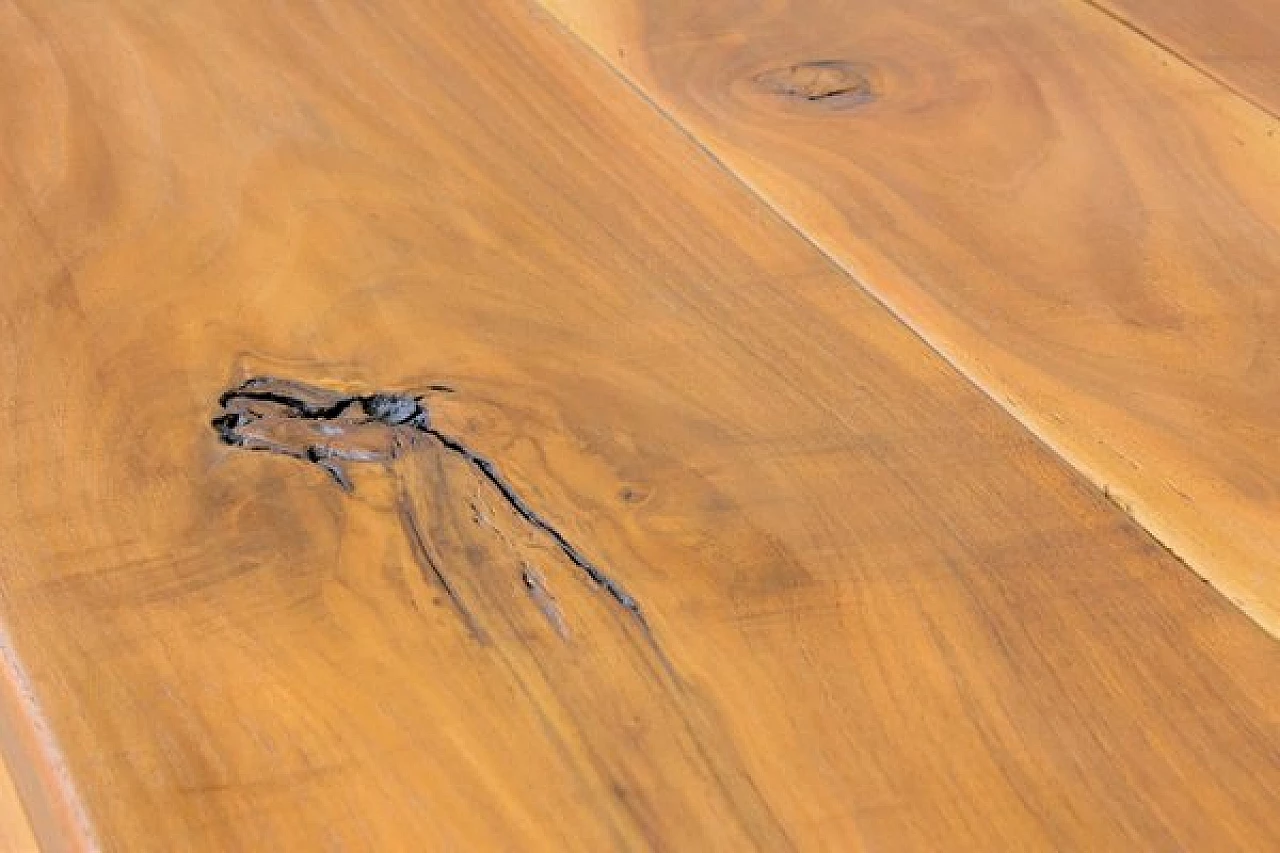 Handcrafted walnut table, '2000 6