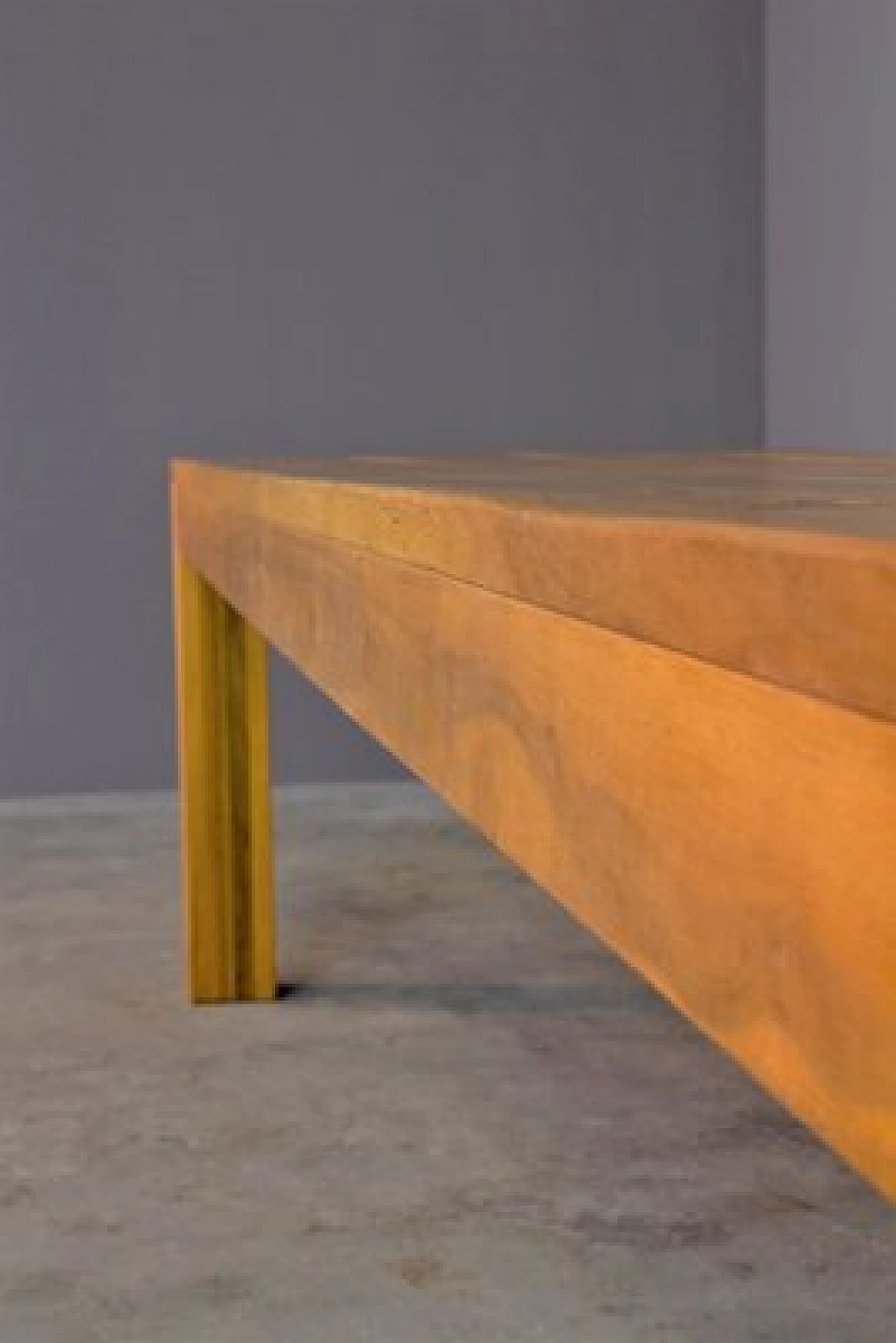 Handcrafted walnut table, '2000 9