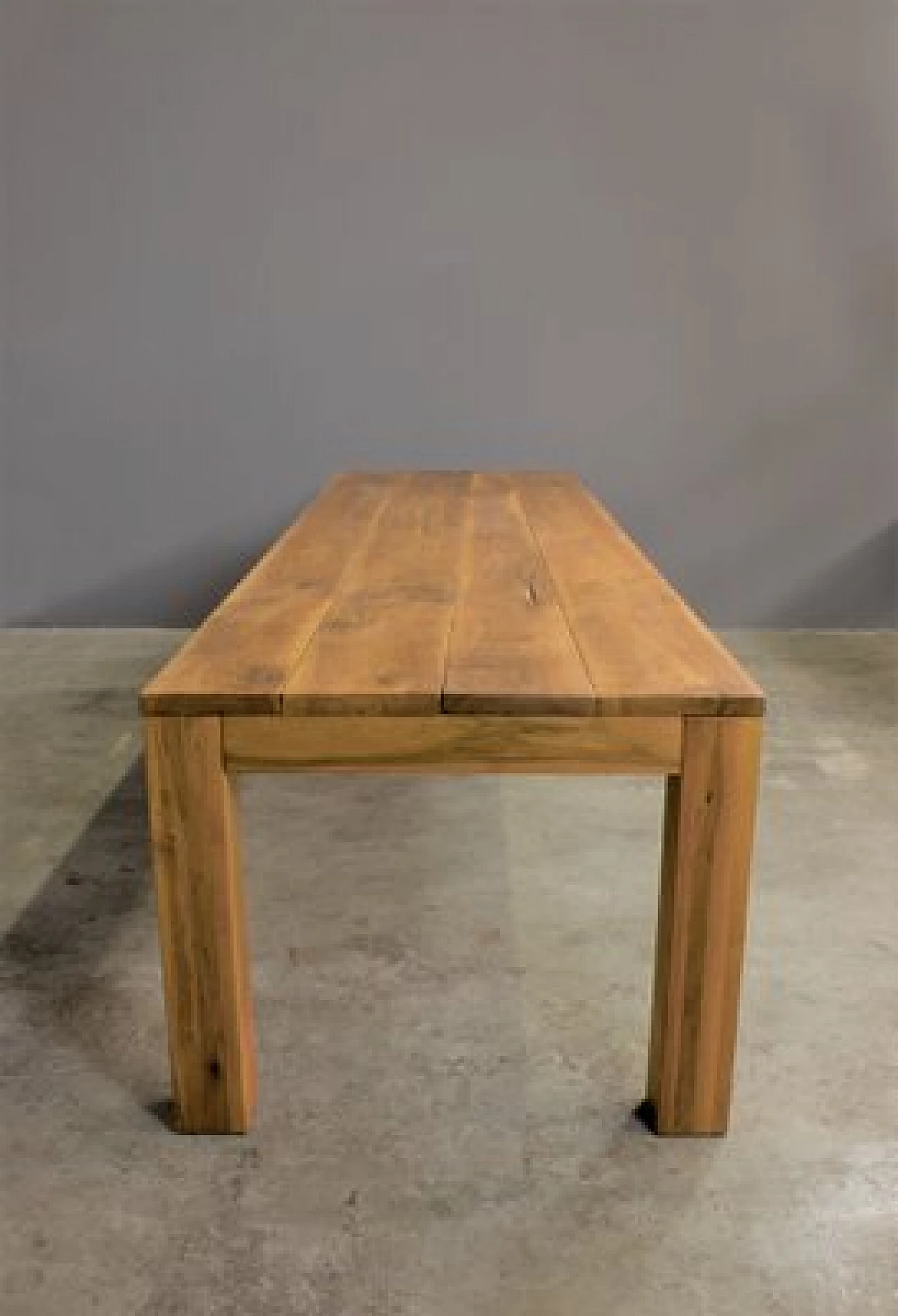 Handcrafted walnut table, '2000 10