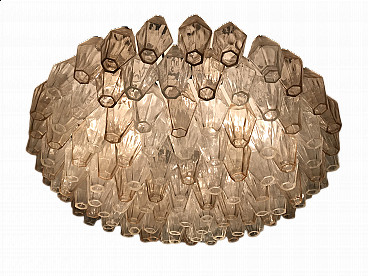 Polyhedron chandelier by Carlo Scarpa for Venini, 1960s