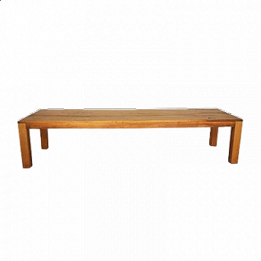 Handcrafted walnut table, '2000