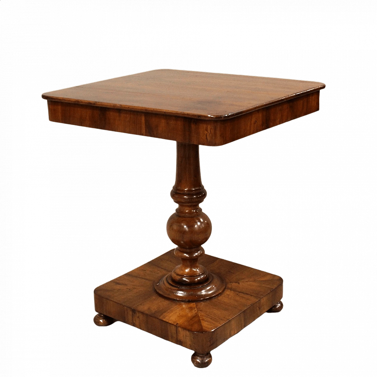 Tavolino in legno di noce in stile Carlo X, primo '800 10
