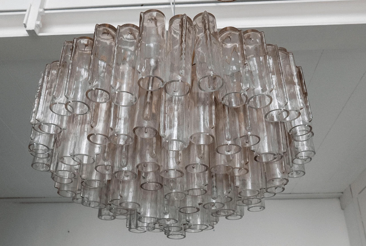 Chandelier by Ludovico Santillana for Venini in Murano glass, 1960s 3