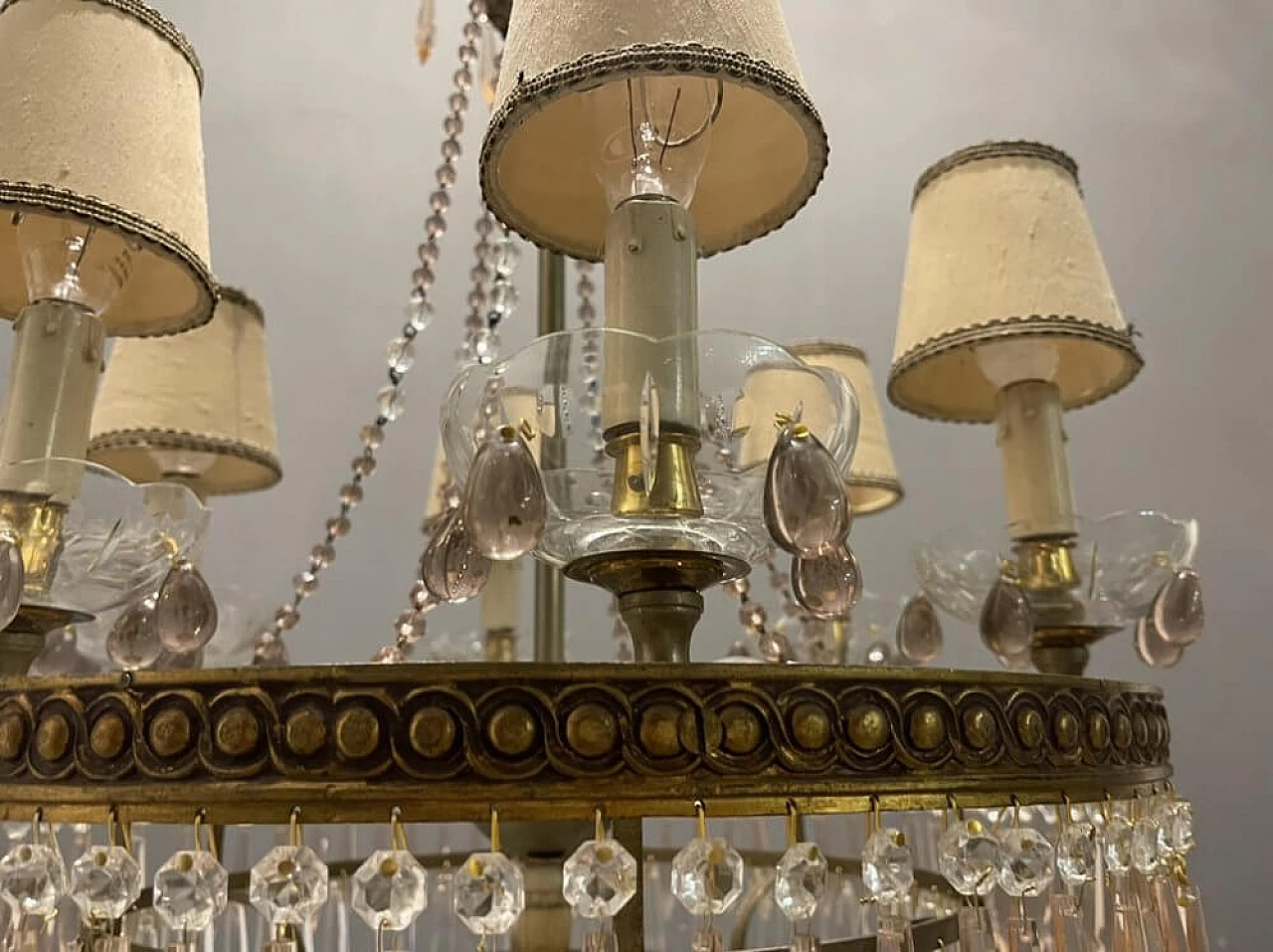 Murano glass chandelier with 13 lights, 1950s 3