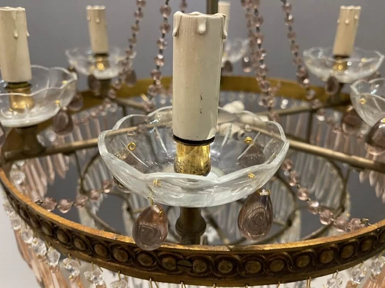 Murano glass chandelier with 13 lights, 1950s 5