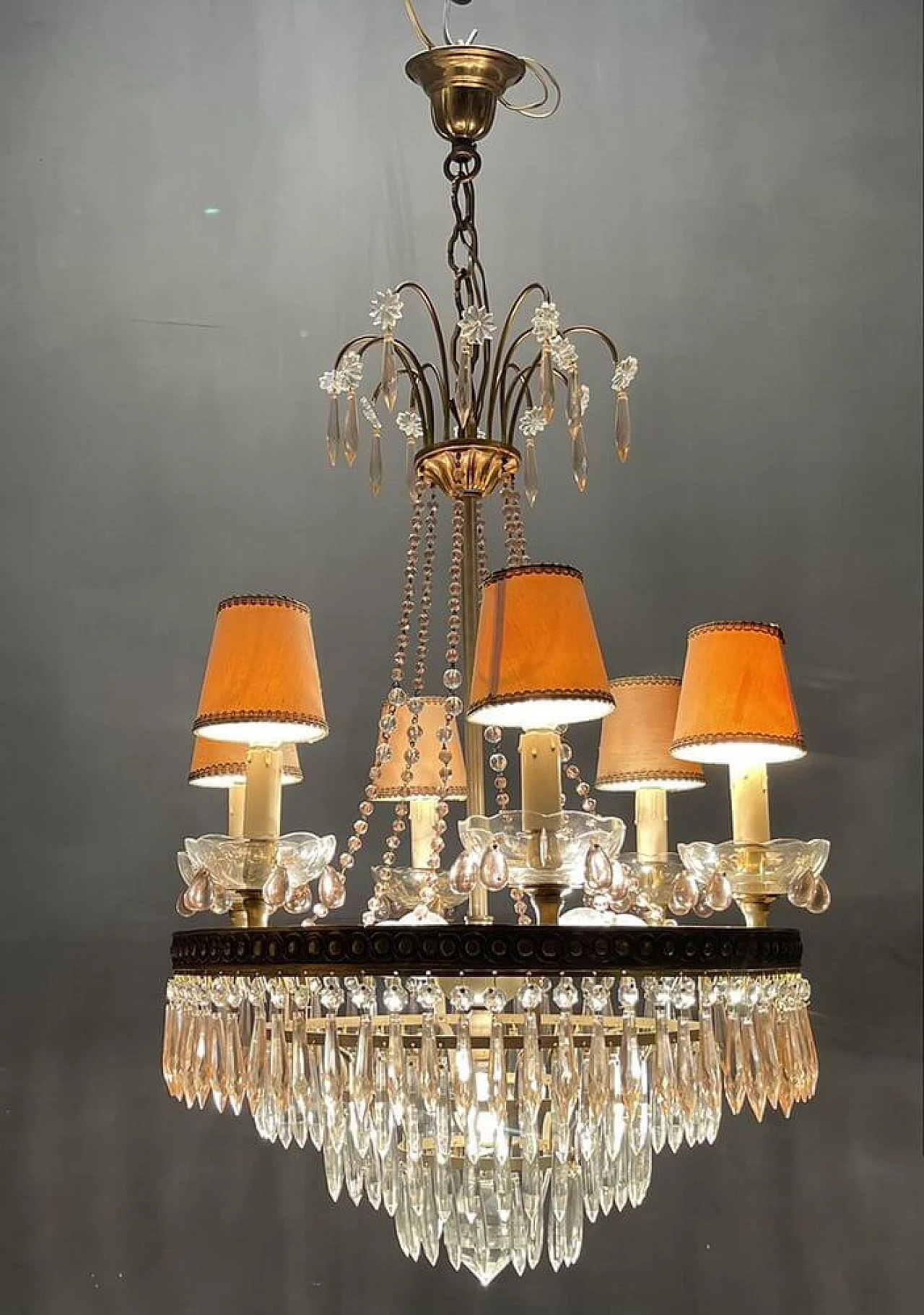 Murano glass chandelier with 13 lights, 1950s 7