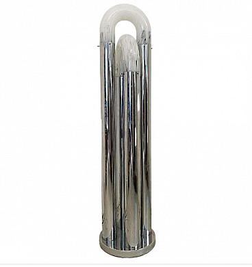 Lampada Catena in vetro e metallo di Carlo Nason per Mazzega, anni '60