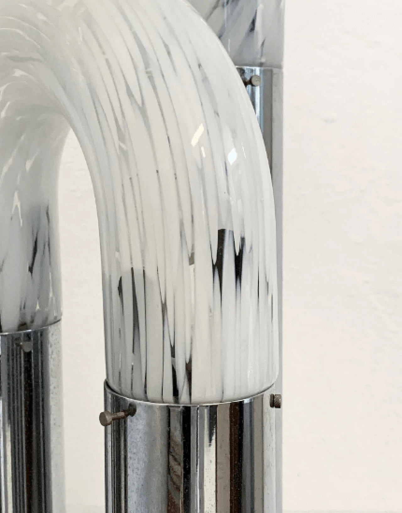 Lampada Catena in vetro e metallo di Carlo Nason per Mazzega, anni '60 5