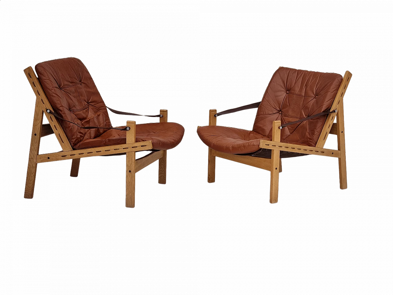 Pair of Hunter armchairs by Torbjørn Afdal, 1970s 19
