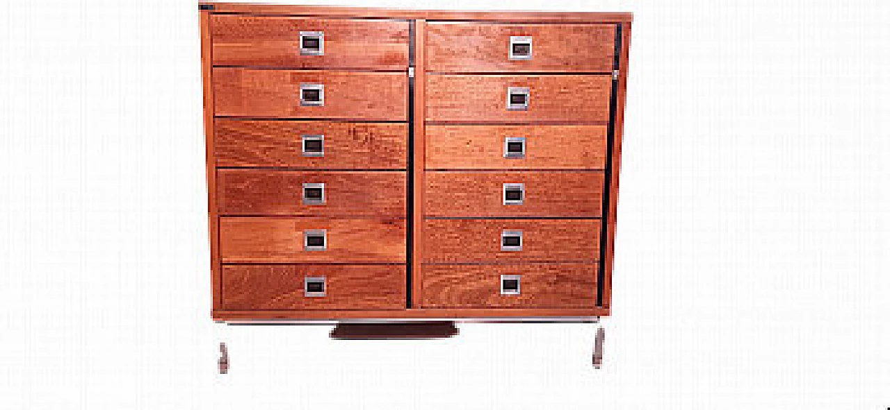 Wooden chest of drawers by Anonima Castelli, 1960s 12