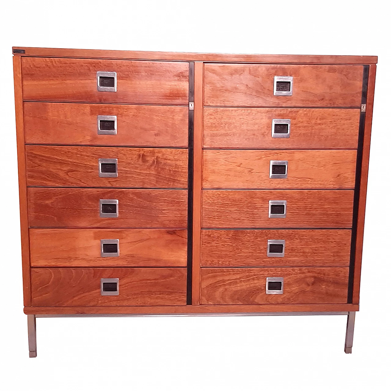 Wooden chest of drawers by Anonima Castelli, 1960s 13