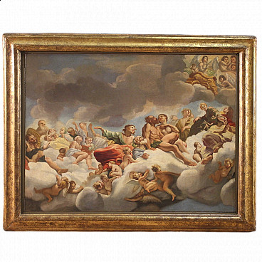 Oil on canvas depicting Paradise by Giovanni Lanfranco, 18th century