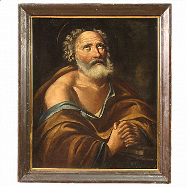 Oil on canvas depicting St. Peter, 17th century