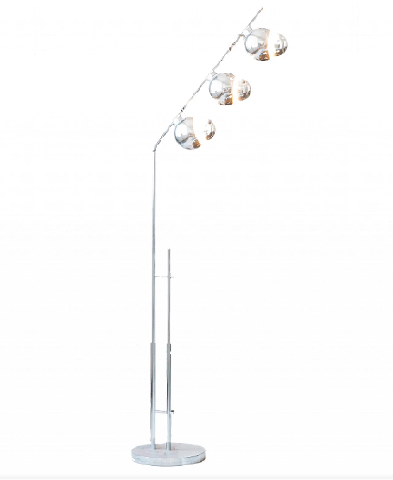 Floor lamp in chromed metal by Goffredo Reggiani, 1970s 1