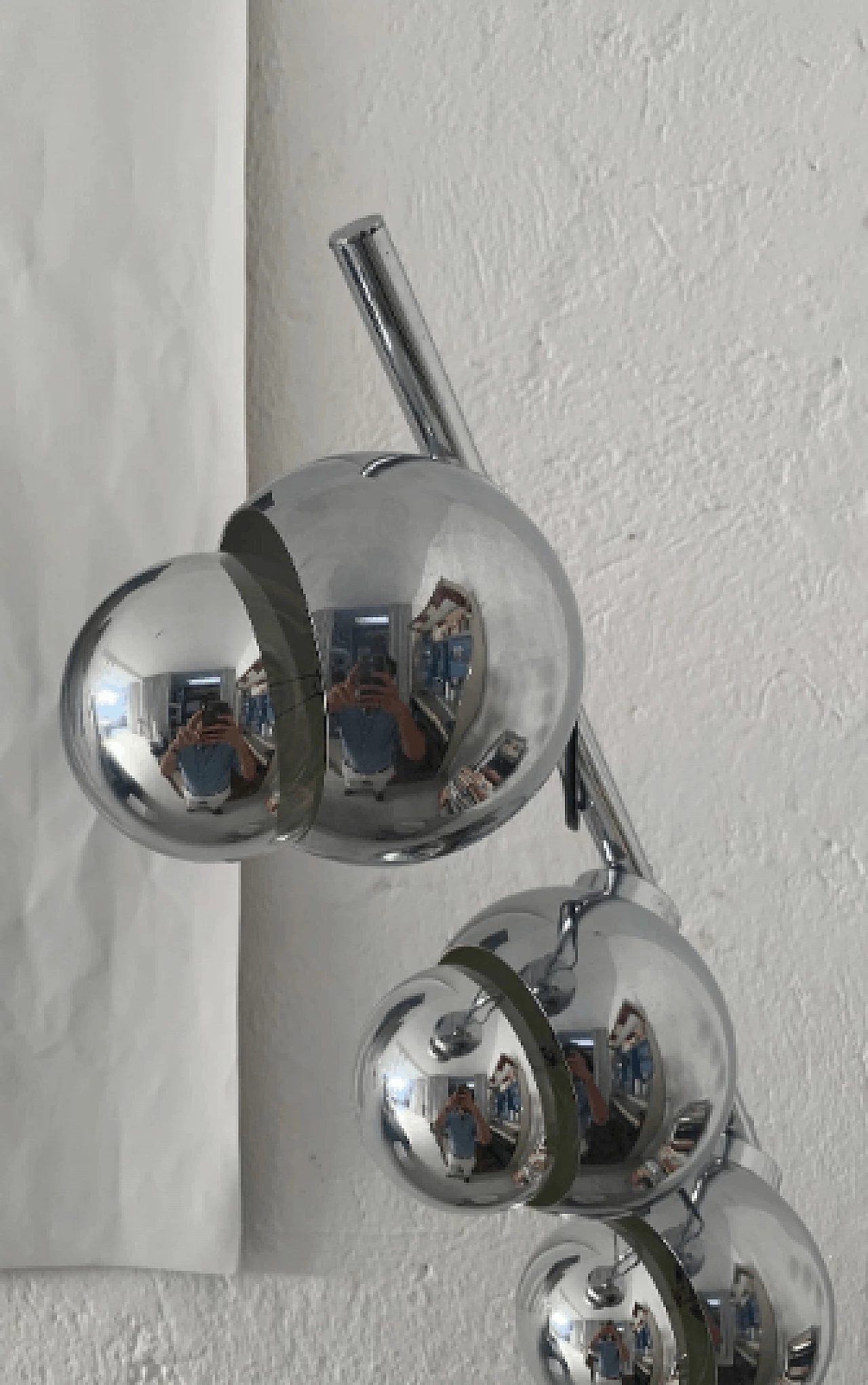 Floor lamp in chromed metal by Goffredo Reggiani, 1970s 4