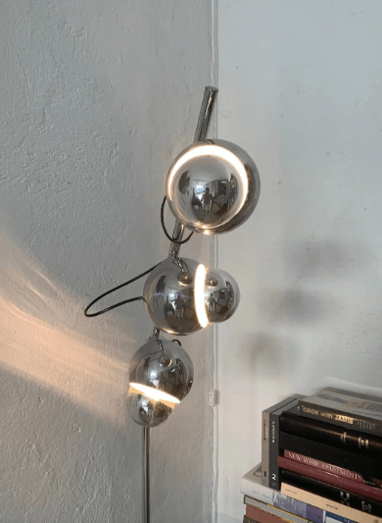 Floor lamp in chromed metal by Goffredo Reggiani, 1970s 6