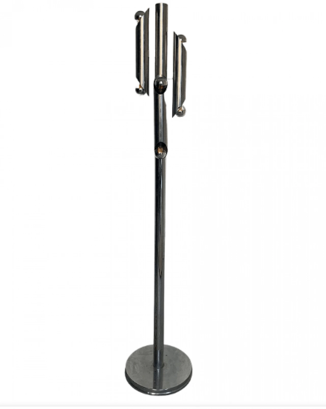 Floor lamp in chromed metal by Gaetano Sciolari, 1970s 1