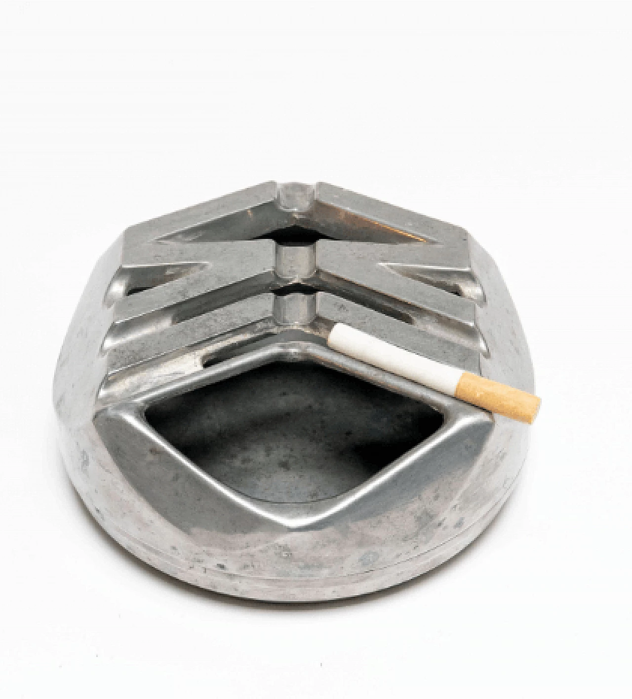 Apollo PN58 ashtray in aluminum by Sersterug Criant, 1960s 2