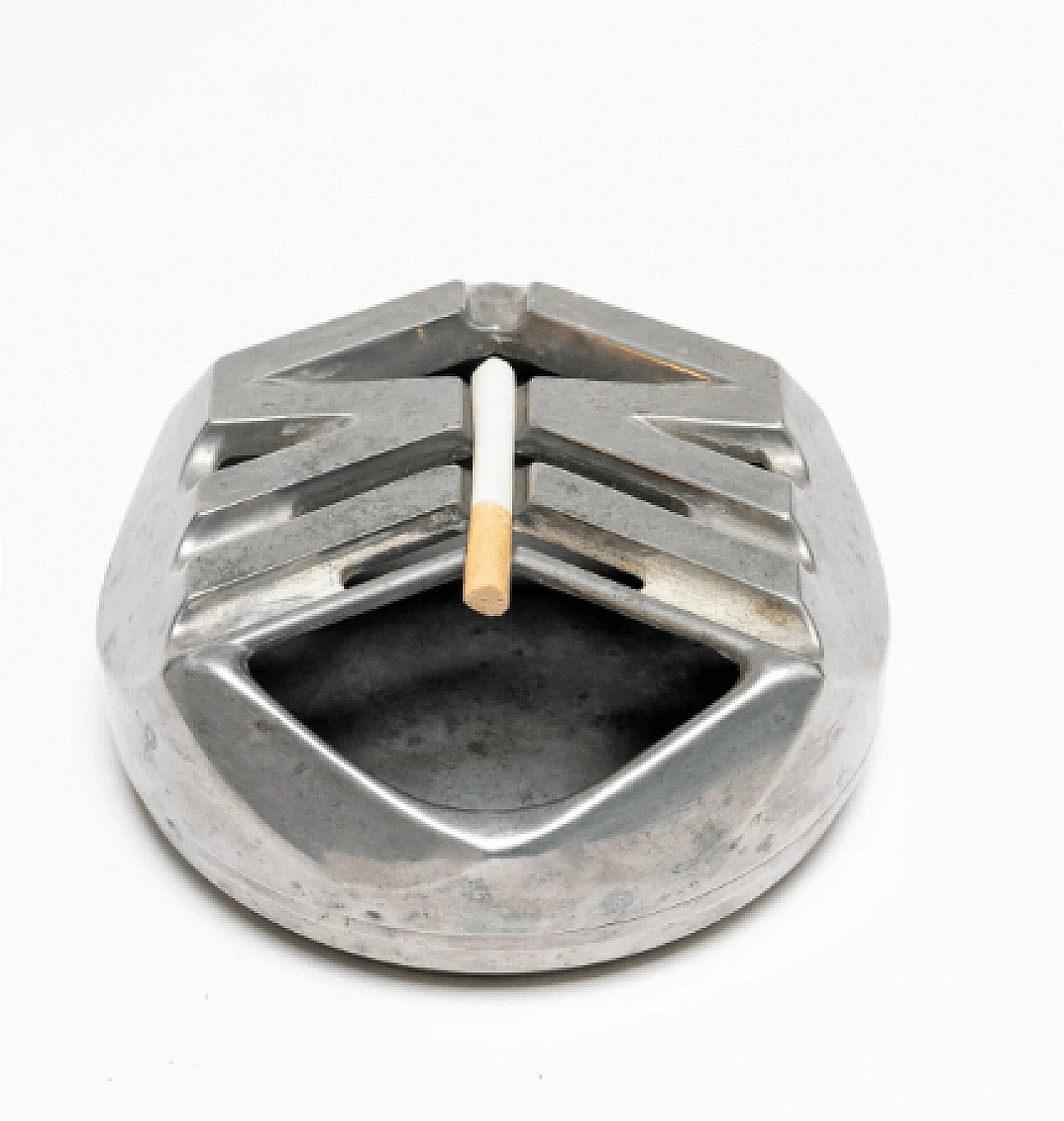 Apollo PN58 ashtray in aluminum by Sersterug Criant, 1960s 3