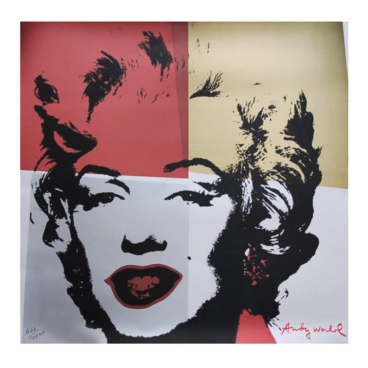 Marylin, litografia di Andy Warhol, anni '80 1