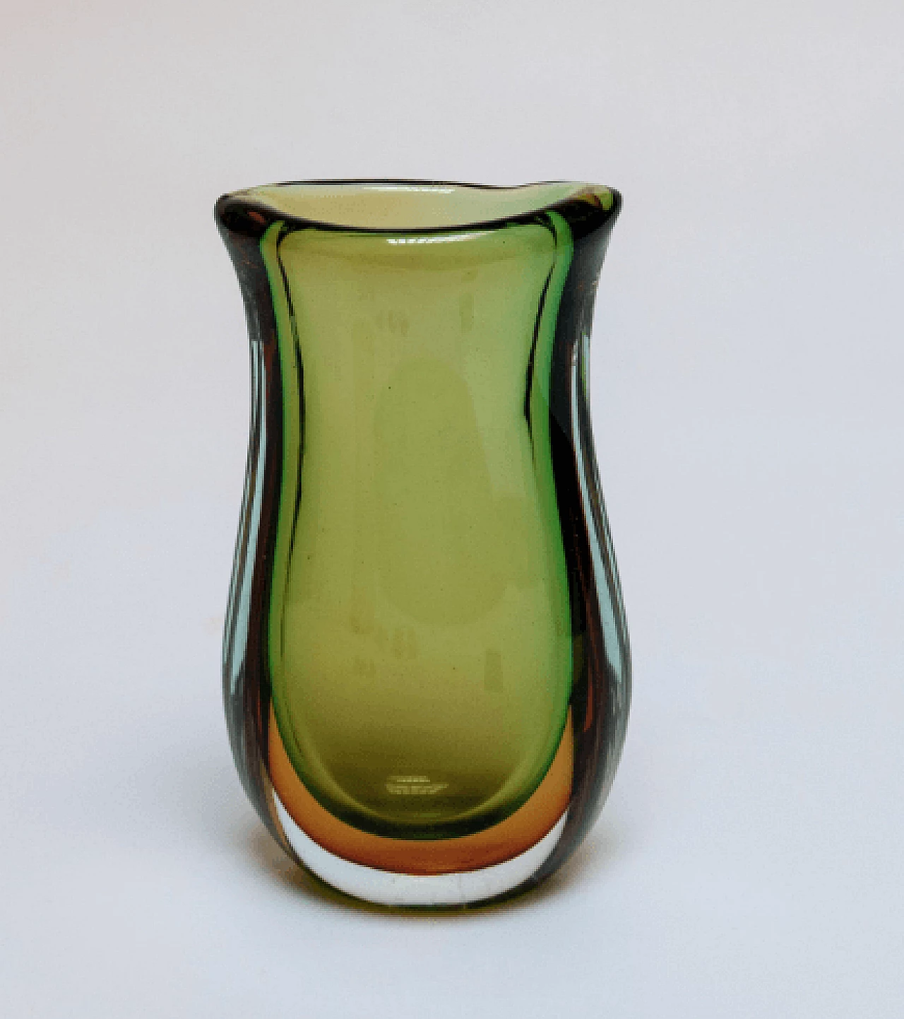 Vaso in vetro di Murano sommerso nello stile di Seguso, anni '60 3