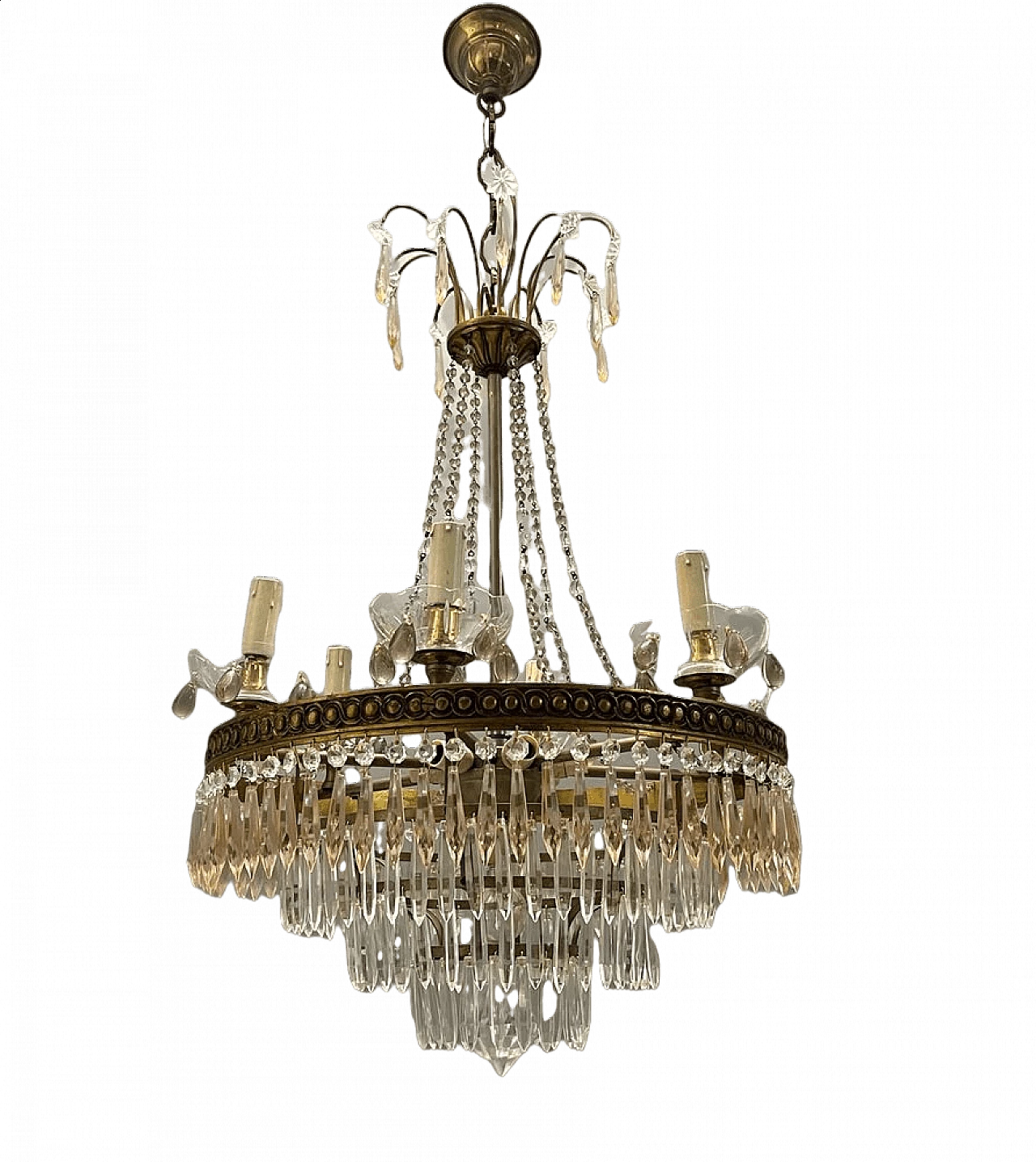 Murano glass chandelier with 13 lights, 1950s 15