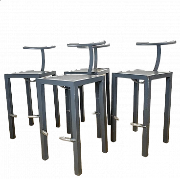 4 Sarapis stools by Philippe Starck for Driade, 1980s