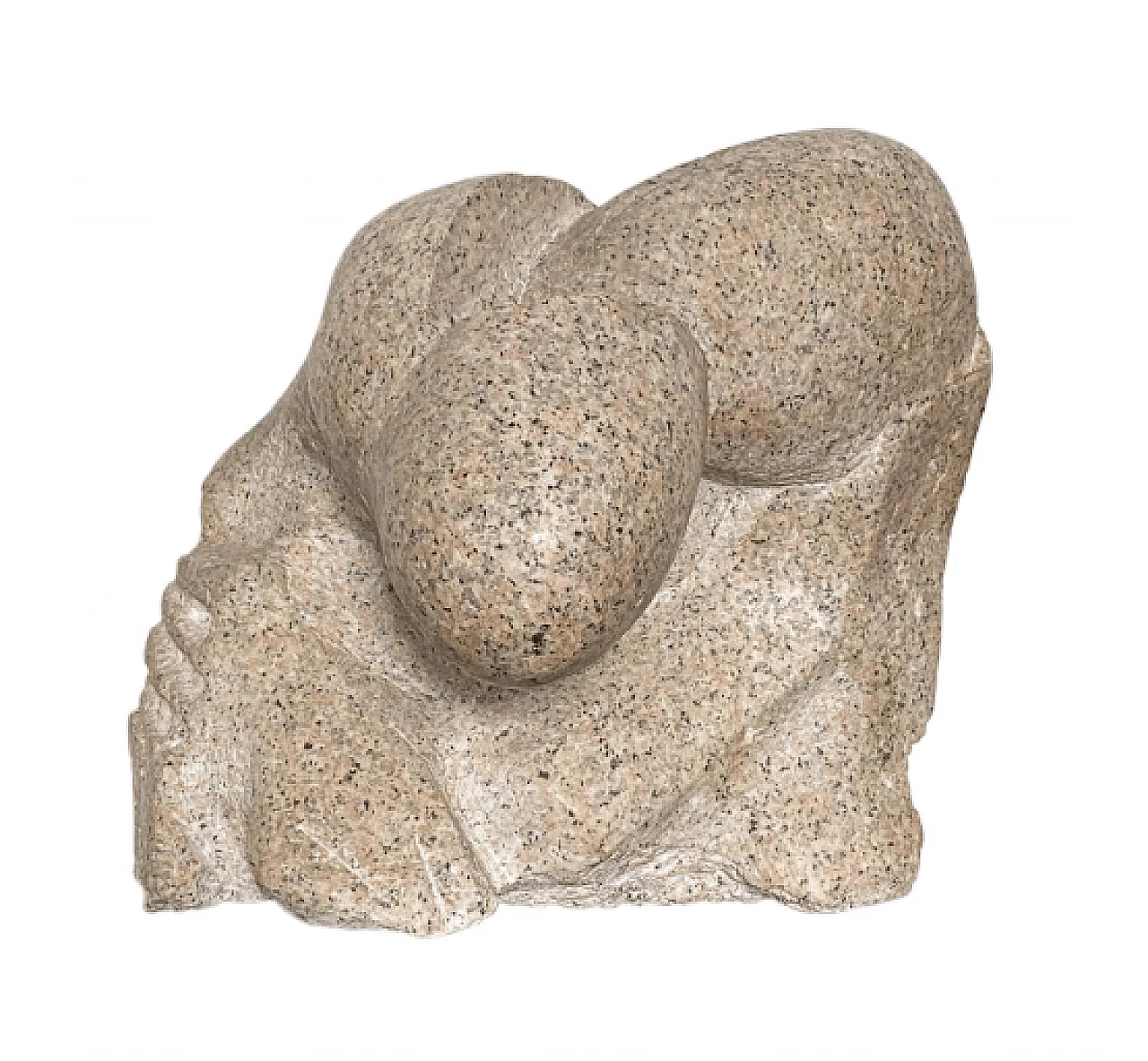 Pink granite sculpture by Aldo Flecchia, 1973 1