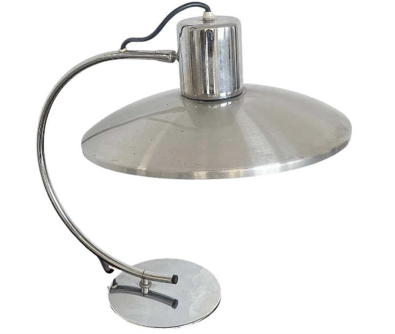 Lampada da tavolo in metallo e alluminio, anni '60 1