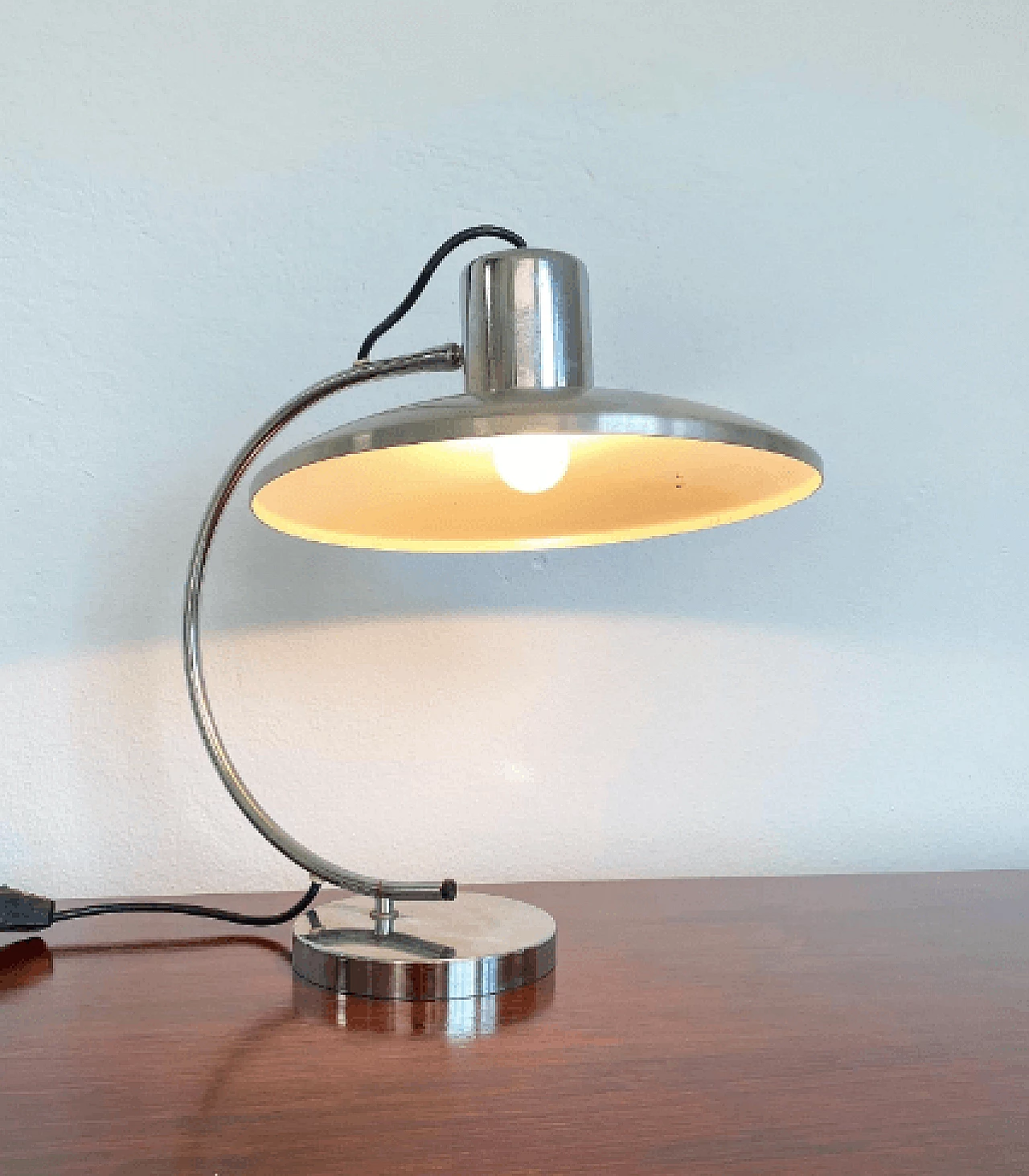 Table lamp in metal and aluminum , 1960s 5