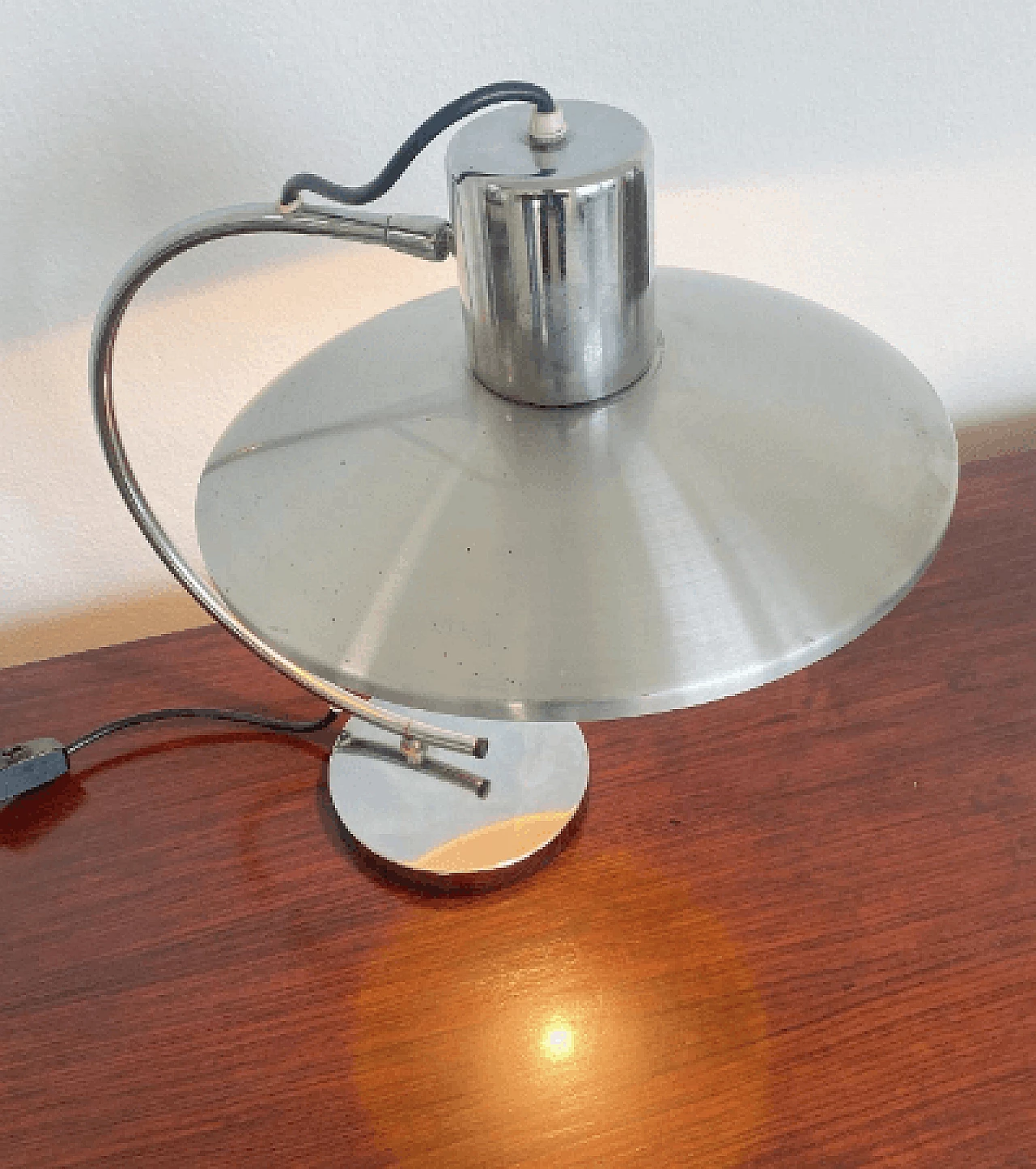 Table lamp in metal and aluminum , 1960s 8