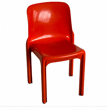 Selene chair in plastic by Vico Magistretti for Artemide, 1970s.