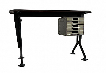 Arco desk in iron by BBPR for Olivetti Synthesis, 1960s
