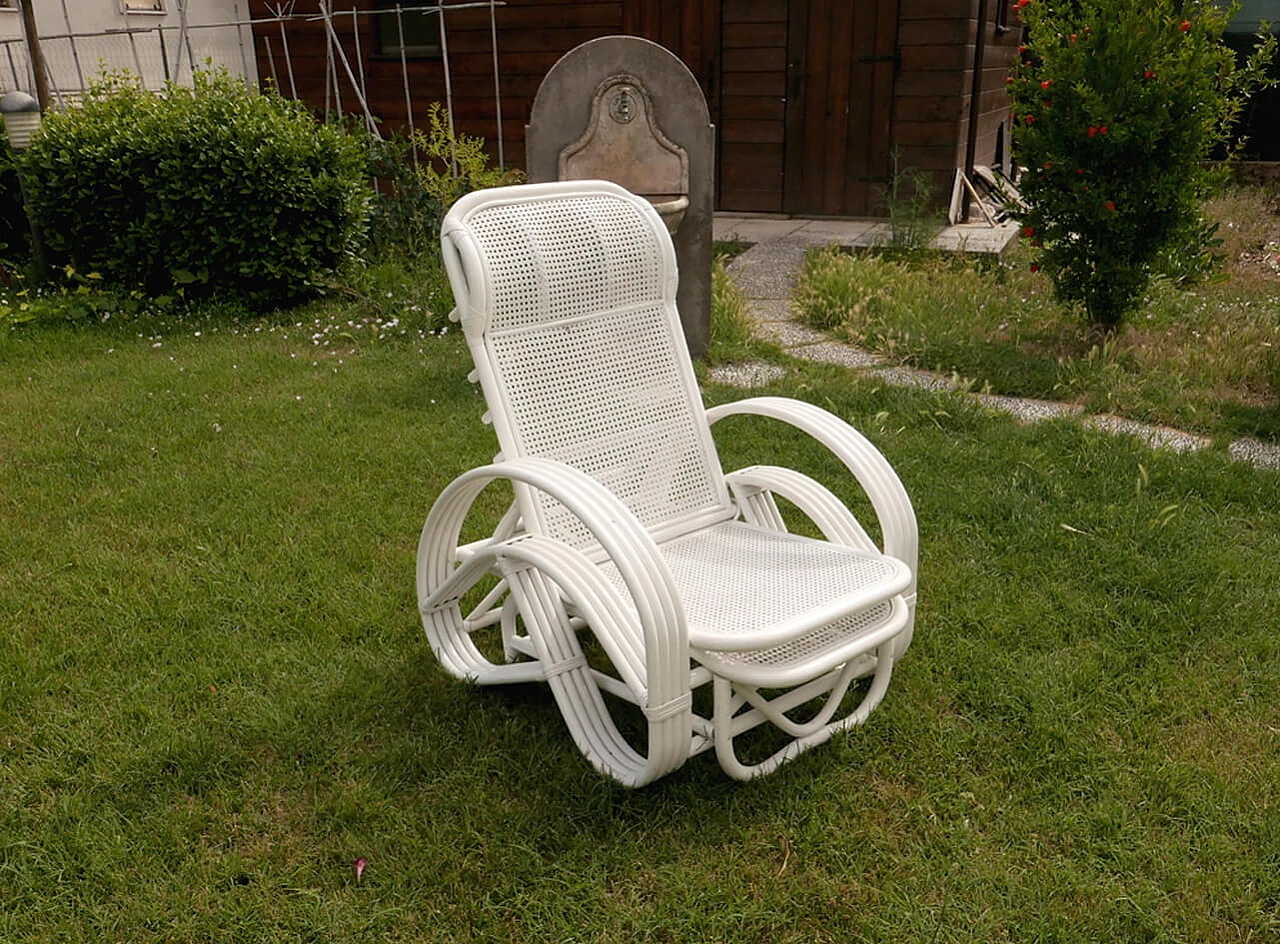 Recliner garden armchair, 1970s 1