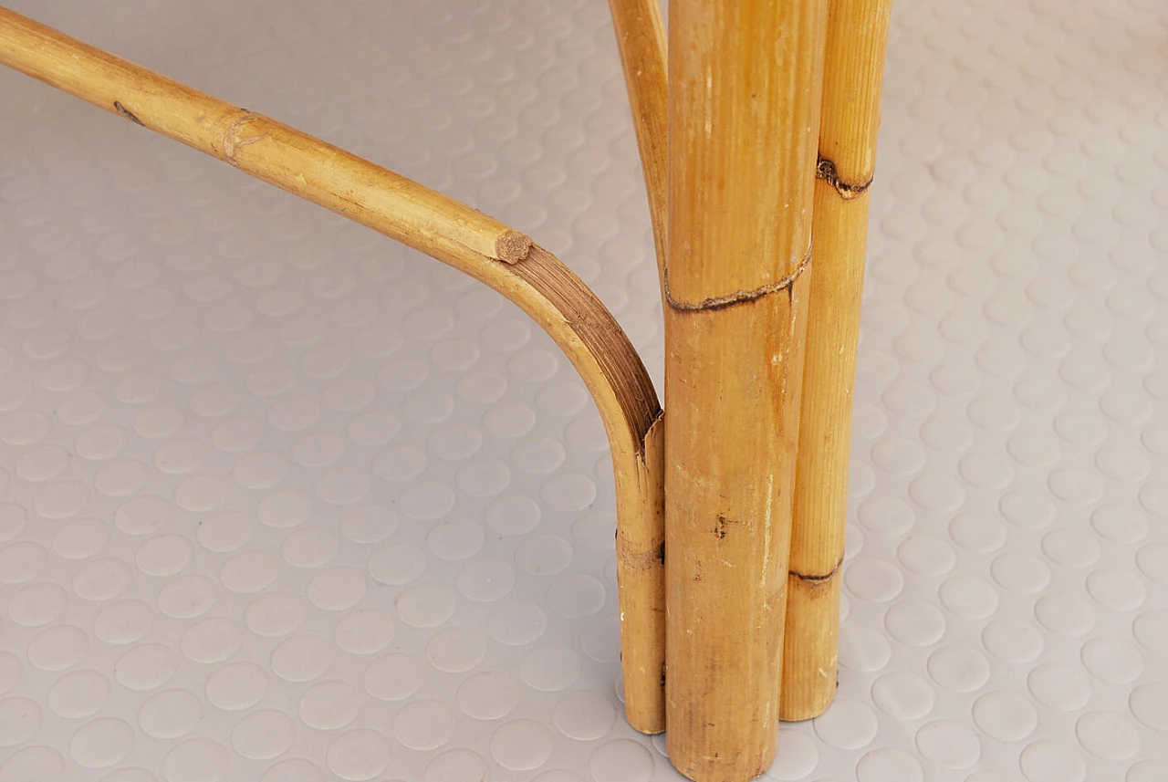 Poltrona in bambù nello stile di Bonacina, anni '60 2