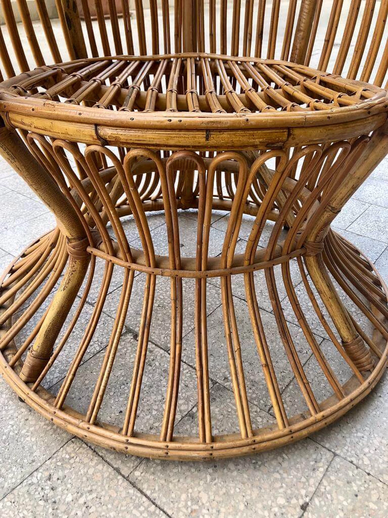 Rattan armchair by Lio Carminati and Gio Ponti for Bonacina, 1950s 2